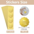 thumbnail image 2 of 100Pcs Graduation Cap Gold Foil Stickers 2 Inch Grad Hat Golden Award Embossed Seals Congrats Round Self Adhesive Certificate Seal Labels, 2 of 8