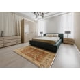 thumbnail image 4 of Ahgly Company Indoor Square Mid-Century Modern Mahogany Brown Area Rugs, 6' Square, 4 of 6