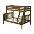 thumbnail image 3 of Max & Lily Bunk Bed Twin over Full Size, Solid Wood Bunk Beds with Ladder for Kids, 3 of 10