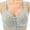 A-Light Gray30, variant on Daisy Bras For Older Women Front Closure Soft Comfortable Wireless Bra Supportive Seamless Everyday Wear Bralette