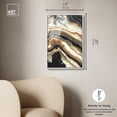 thumbnail image 5 of Black and Gold II Framed High-Gloss Acrylic Glass Wall Art Geode by Art Remedy, White Frame, 16 x 24, 5 of 7