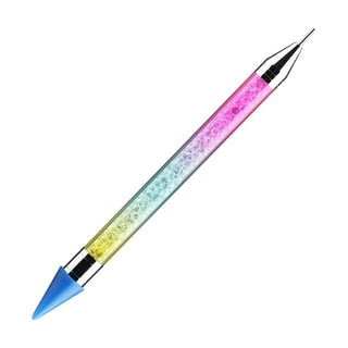 Wax Pencil for Rhinestones Acrylic Handle Dual End Rhinestone Picker  Dotting Pen with Extra 3 Wax Pen Tips Crystal Gemstone Applicator Tool for  Nail Art 3 pieces 