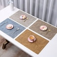 thumbnail image 2 of Xukmct Heat Resistant Place Mat Faux Leather Placemat Waterproof Table Mat for Dining Table, 2 of 7