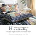 thumbnail image 4 of WannaToo Cotton Bedspread Quilt Set for All Season, Blue Patchwork, Twin, 4 of 6