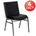 thumbnail image 4 of 4 Pk. HERCULES Series Heavy Duty Black Vinyl Stack Chair, 4 of 9