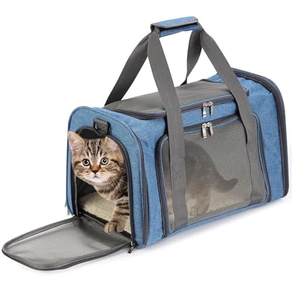 Pet Carrier - Soft-Sided Cat & Dog Carrier Bag for Travel