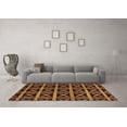 thumbnail image 3 of Ahgly Company Indoor Rectangle Abstract Brown Modern Area Rugs, 7' x 9', 3 of 4