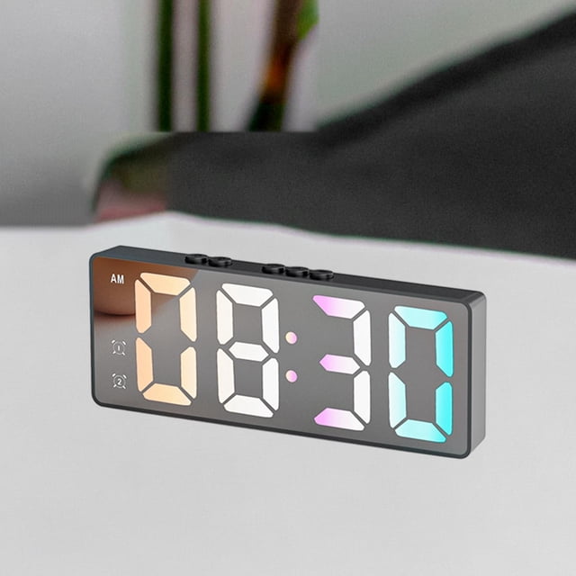 Reloj despertador digital Macarena 16cm negro