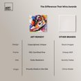 thumbnail image 6 of Bright Bold Splash Sneaker Canvas Sneaker Head Prints by Art Remedy, Gallery Wrapped, 16" x 16", 6 of 7