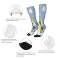 thumbnail image 3 of Yiaed ducklings swim on the sea waves Print Great elasticity Adult Stockings Sports socks for Men and Women, 3 of 6