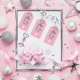 thumbnail image 4 of Baby Shower Favores Angel Llaveros Favor Organza Bolsas Tarjeta, Rosa, 4 of 5