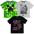 thumbnail image 1 of Camiseta Minecraft Mobs Creeper Skeleton Enderman para niños de 10 a 12 años, 1 of 8