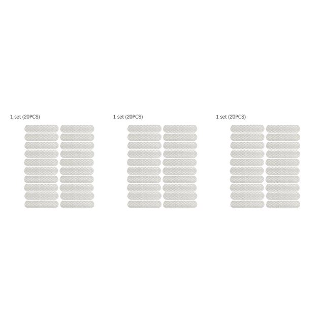 Yuarrent Pegatinas reflectantes para patinete eléctrico luminoso, Reflector de película, almohadilla Central de PVC, etiqueta de luz autoadhesiva Type7 NO7 Yuarrent CBP065929
