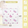 thumbnail image 2 of Dreamtimes 3 PCS Colorful Butterflies Daisy Flowers Baby Muslin Washcloths, Face Towel Burp Cloths Ultra Soft Absorbent Cotton Bath Wipes Towels for Newborn Boys Girls, 2 of 7