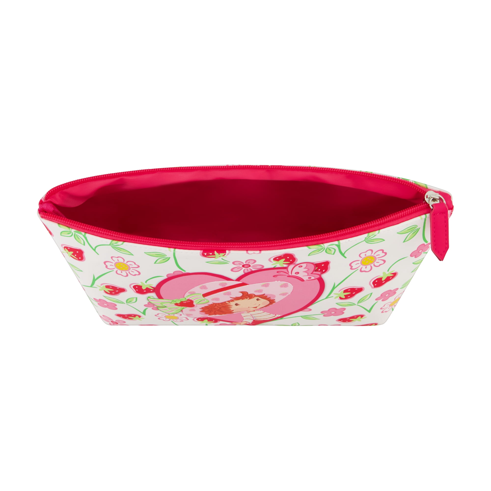 Strawberry Shortcake Women's Makeup Bag, Small Travel Cosmetic Zipper Pouch Organizer, Multi