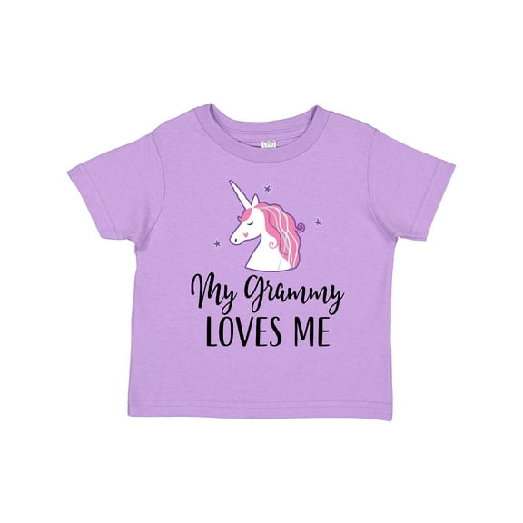 Inktastic Grammy Loves Me Unicorn Girls Girls Toddler T-Shirt