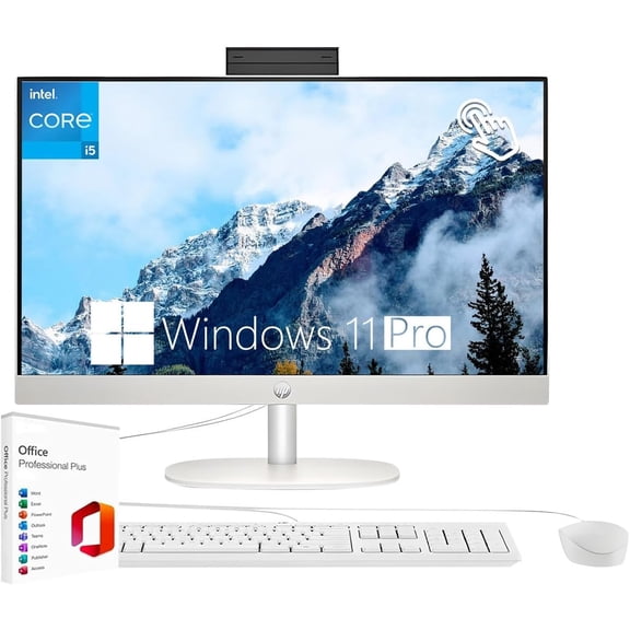 HP 23.8" FHD Touchscreen All-in-One Desktop PC, 13th Gen Intel Core i5-1334U, Intel UHD Graphics,16GB RAM,1TB SSD,Win 11 Pro,Wi-Fi 6