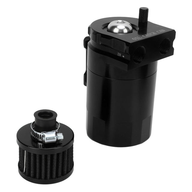 Oil Catch Can, Strong Professional Oil Reservoir Tank High Strength Rustproof For Car Black