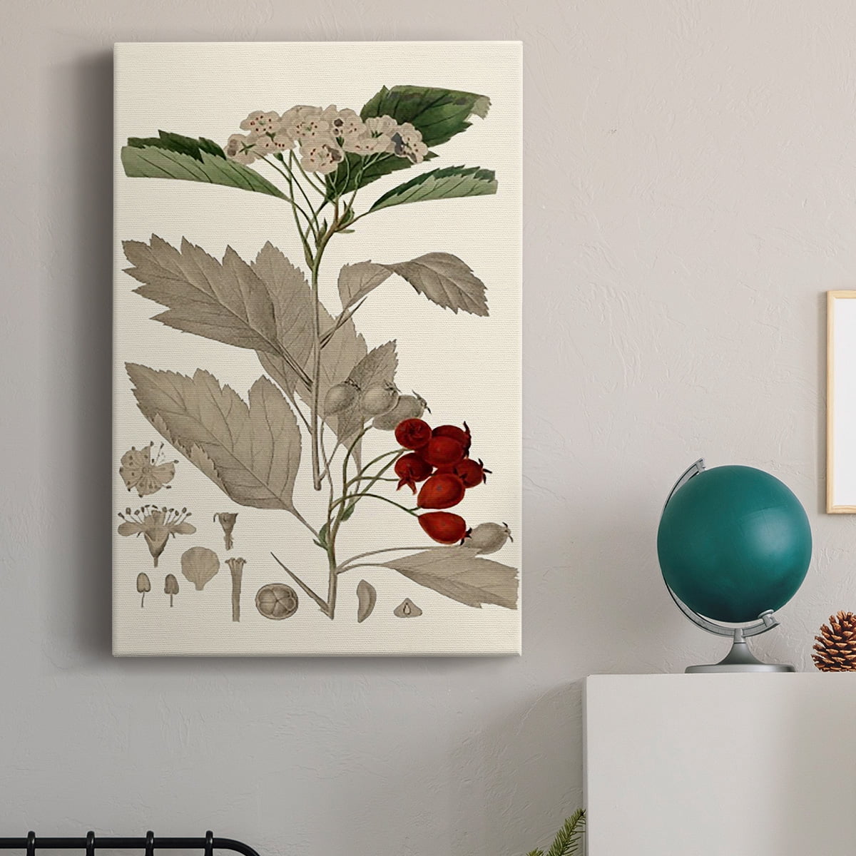 Leaves & Berries I Premium Gallery Wrapped Canvas - Ready to Hang