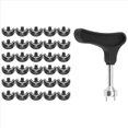 thumbnail image 3 of 30 Piezas Clavos para Zapatos de Golf Tacos de Repuesto para Zapatos de Golf Tacos de Golf Tacos con Llave de Puntas, 3 of 5
