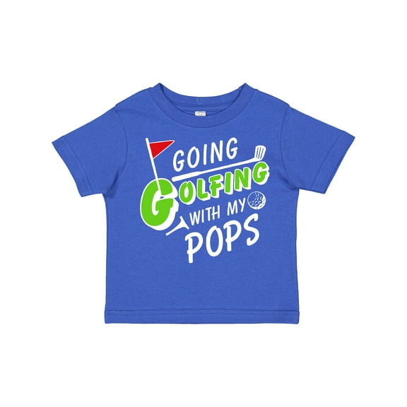 Inktastic Going Golfing with My Pops Kids Golf Boys or Girls Toddler T-Shirt