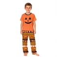 thumbnail image 2 of Grblisyd Halloween Matching Family Pajamas Set Cute Cartoon Graphic Print Mommy and Me Matching Outfits Soft Nightwear for Family, 2 of 5
