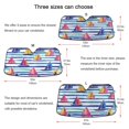 thumbnail image 5 of Yayeee Car Windshield Sun Shade Universal Fit Front Visor Protector, Blue Hand Drawn Sailboats, 5 of 8