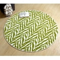 thumbnail image 2 of Furnish My Place Zebra Grassland Nomad Area Rug for Living Room, Dining Room, Kitchen, Bedroom, Made in India - 5' Round, 2 of 5