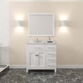 thumbnail image 2 of Caroline Parkway 36" Single Bath Vanity in White with Cultured Marble Quartz Top and Round Sink, 2 of 2