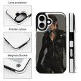 thumbnail image 3 of Compatible with iPhone 11 12 13 mini 14 15 16 Pro Max Plus Wallet Case with Card Holder, PU Leather Kickstand Card Slots Case ( Female Agent, iPhone 16), 3 of 7
