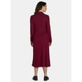 thumbnail image 2 of Time and Tru Women's and Women's Plus Ribbed Hacci Knit Midi Dress, Sizes XS-4X, 2 of 4