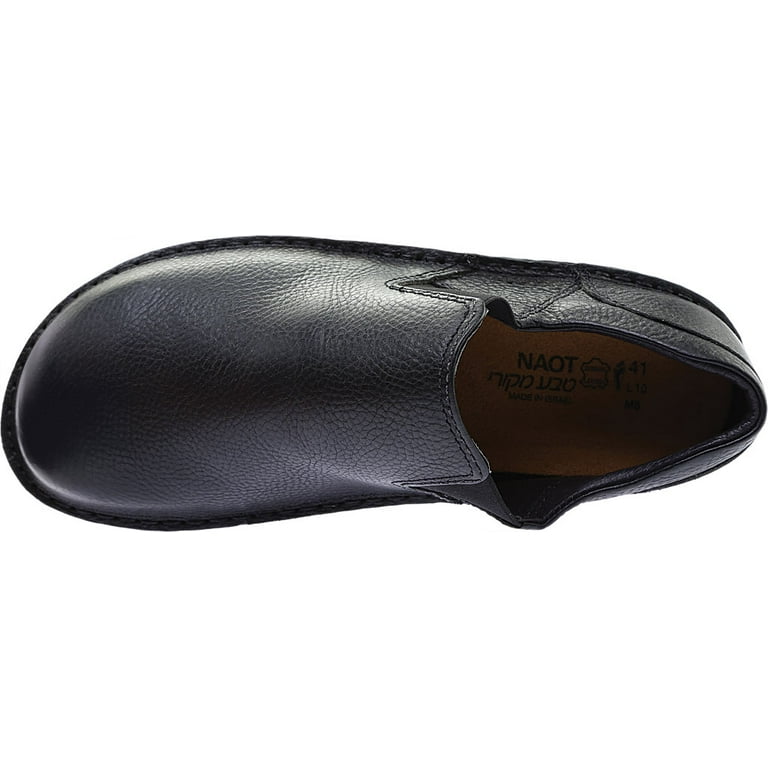 Men s Naot Eiger Loafer Textured Black Leather 44 M Walmart