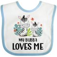 thumbnail image 3 of Inktastic Zebra My Bubba Loves Me Boys or Girls Baby Bib, 3 of 4