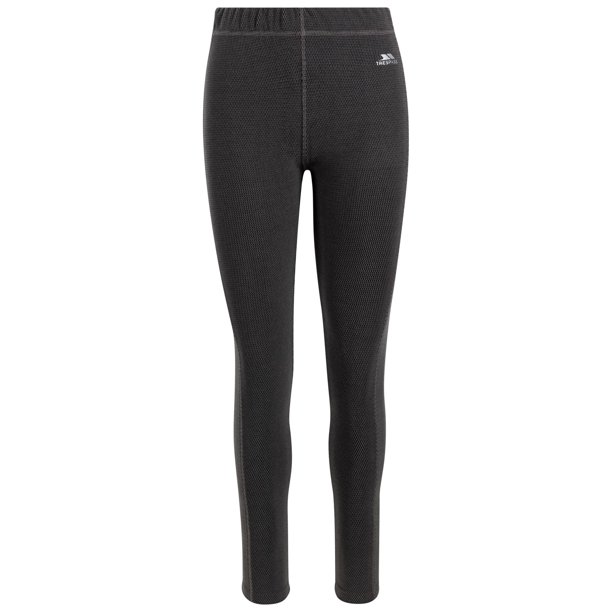 Trespass - Pantalones de Capa Base Sunita para Mujer (Negro, Gris Tormenta)
