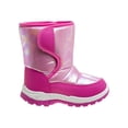 thumbnail image 2 of Girls Kids Snow Boots Waterproof Slip Resistant Outdoor Winter Shoes (Toddler), Color: Pink, Size: 6, 2 of 5