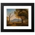 thumbnail image 2 of Abraham Teerlink 14x12 Black Modern Framed Museum Art Print Titled - Italian Landscape, 2 of 5