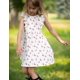 thumbnail image 2 of Vestido Arshiner para niña pequeña, estampado floral, manga con volantes, sin espalda, 4T, 2 of 7