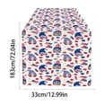 thumbnail image 3 of 72.04x12.99in Linen 4th Of July Table Runner Patriotic Stripe Farmhouses Rustics Independence Day Decor For Dining Table Kitchen Counter Multiple Patterns, 3 of 6