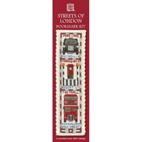 Textile Heritage Streets of London Counted Cross Stitch Bookmark Kit