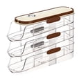 thumbnail image 3 of HWRETIE - Estante rodante para puerta de refrigerador,caja de almacenamiento apilable,organizador de cocina para el hogar,contenedor portátil para alimentos y suministros de cocina, 3 of 7