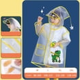 thumbnail image 3 of TAIAOJING Toddler Summer Autumn Boys Girls Plain Color Buttoned Thick Poncho Raincoats Rain Ponchos Soft 8-10Y, 3 of 4