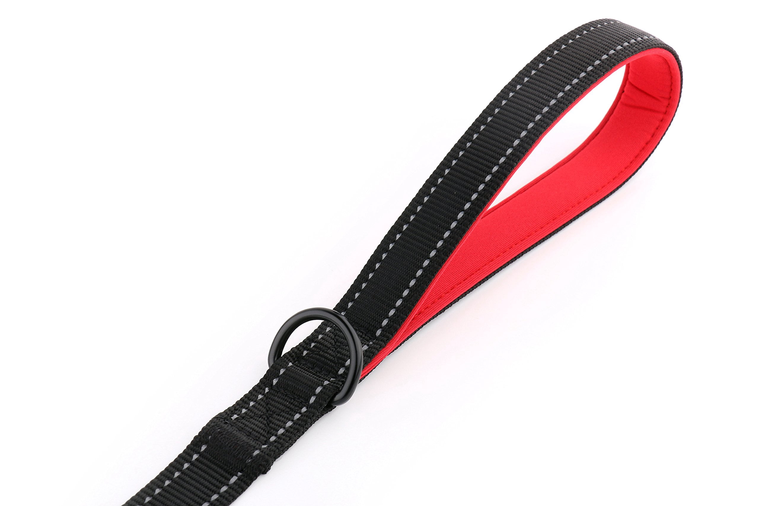 mirlewaiy Dog Leash 6ft Long,Traffic Padded Two Handle,Heavy Duty,Reflective Double Handles Lead for Control Safety Training,Leashes for Large Dogs or Medium Dogs,Dual Handles Leads(Green)