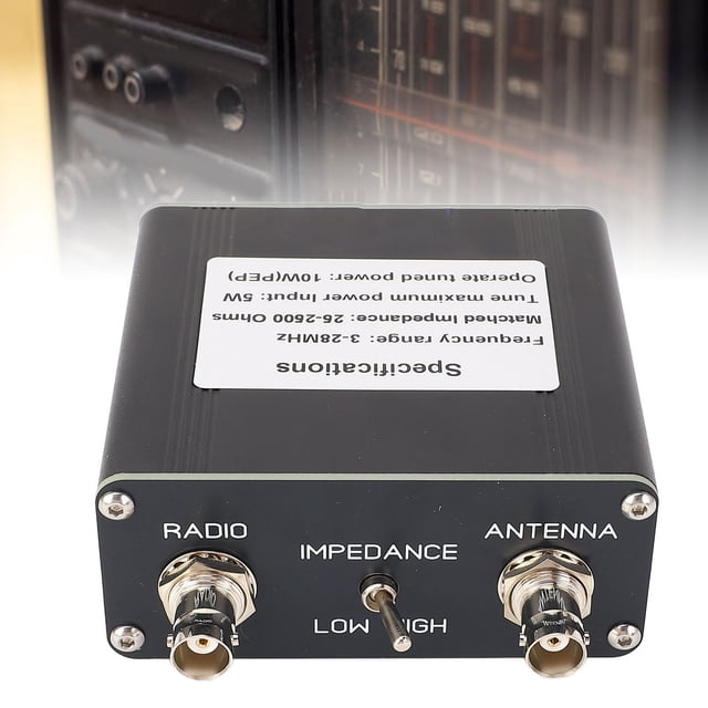 Sintonizador de Antena, Sintonizador de Antena Manual de Compatibilidad de Capaticabilidad de Metal para Jamón CW