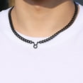 thumbnail image 5 of Apsvo Black Taurus Constellation Horoscope Astrology Zodiac Necklace Pendant for Men Women, Stainless Steel Cuban Chain Necklace 18+2 Inches Chain Birthday Christmas Jewelry Gift, 5 of 9