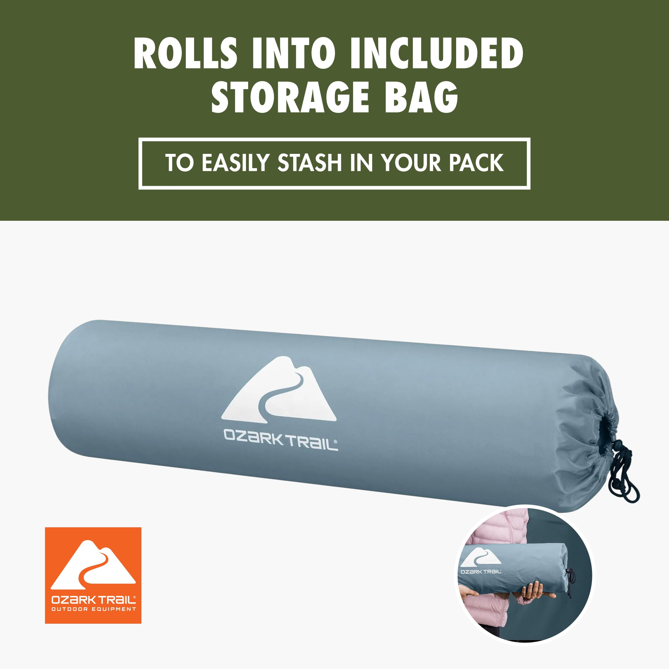 Ozark Trail Self-Inflating Large Rectangular Sleeping Pad