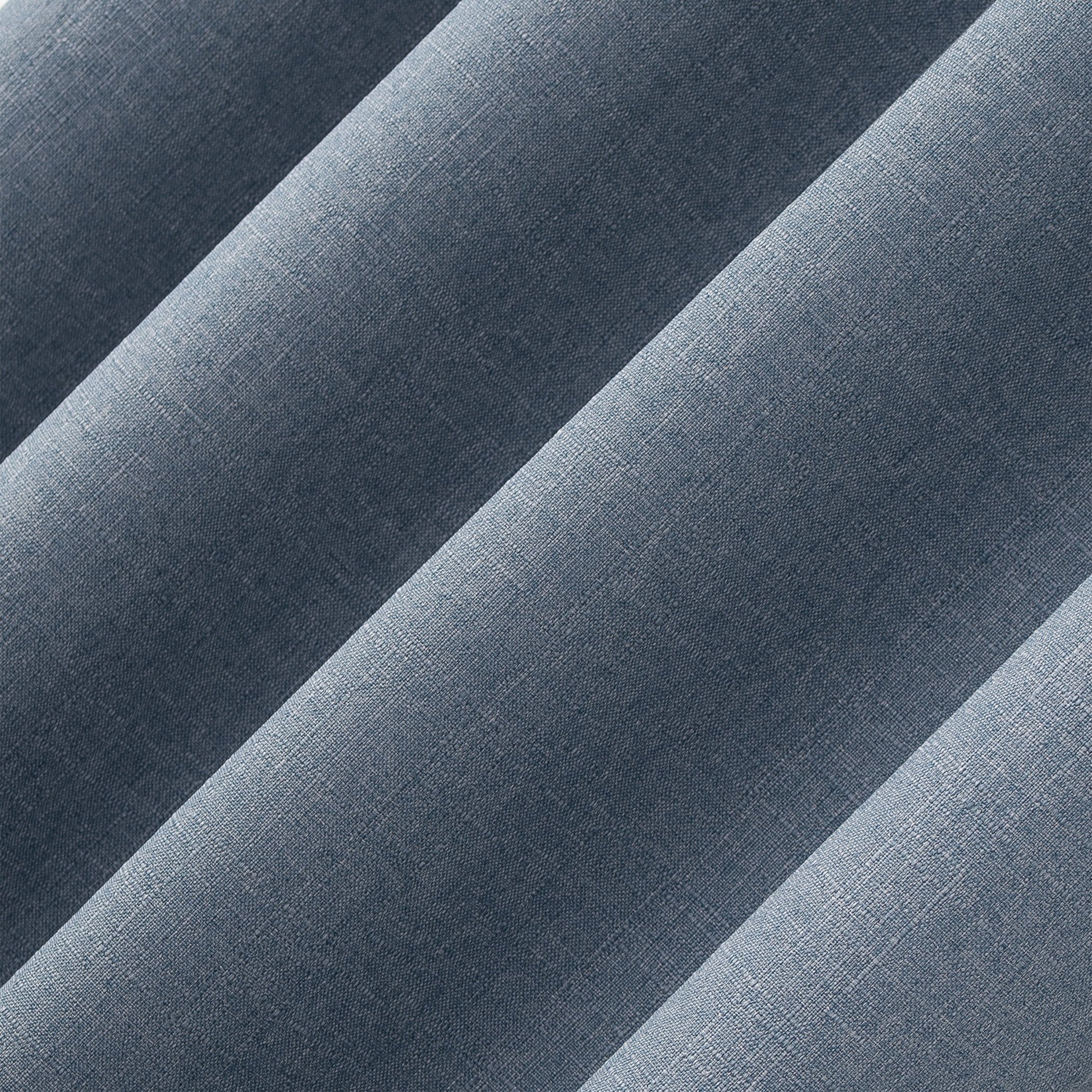 Sun Zero Channing Grid Texture Draft Shield Fleece Insulated 100% Blackout Grommet Curtain Panel, 50X84, Blue