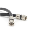 thumbnail image 2 of Cable coaxial RG6 negro de 20 pies (cable coaxial) con conectores resistentes a la intemperie, F81/RF, coaxial digital - AV, TV por cable,, 2 of 4