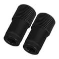 thumbnail image 1 of 2 Pcs Embouts de Tige Télescopique Tête de Balai Balai Vadrouille Extension Adaptateur Réutilisable Embout de Poignée Fileté Français Remplacement Accessoires de Poteau en Métal, 1 of 9