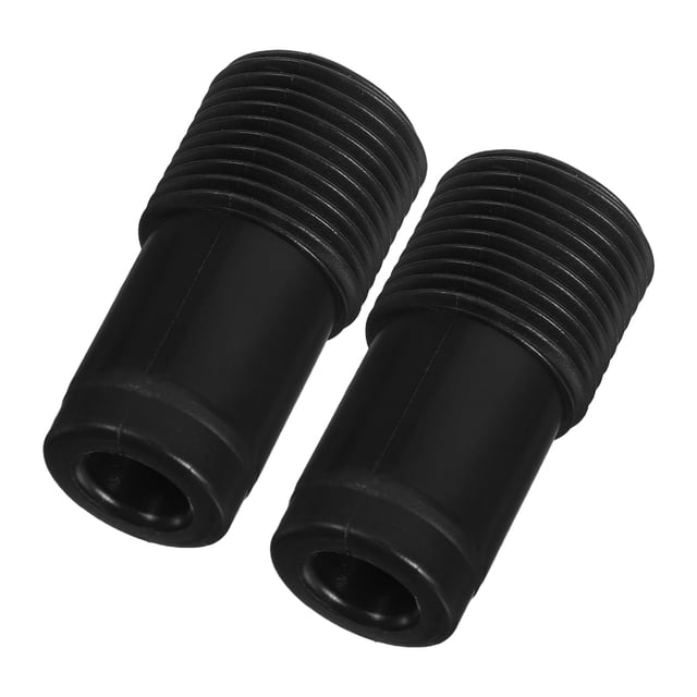 2 Pcs Embouts de Tige Télescopique Tête de Balai Balai Vadrouille Extension Adaptateur Réutilisable Embout de Poignée Fileté Français Remplacement Accessoires de Poteau en Métal