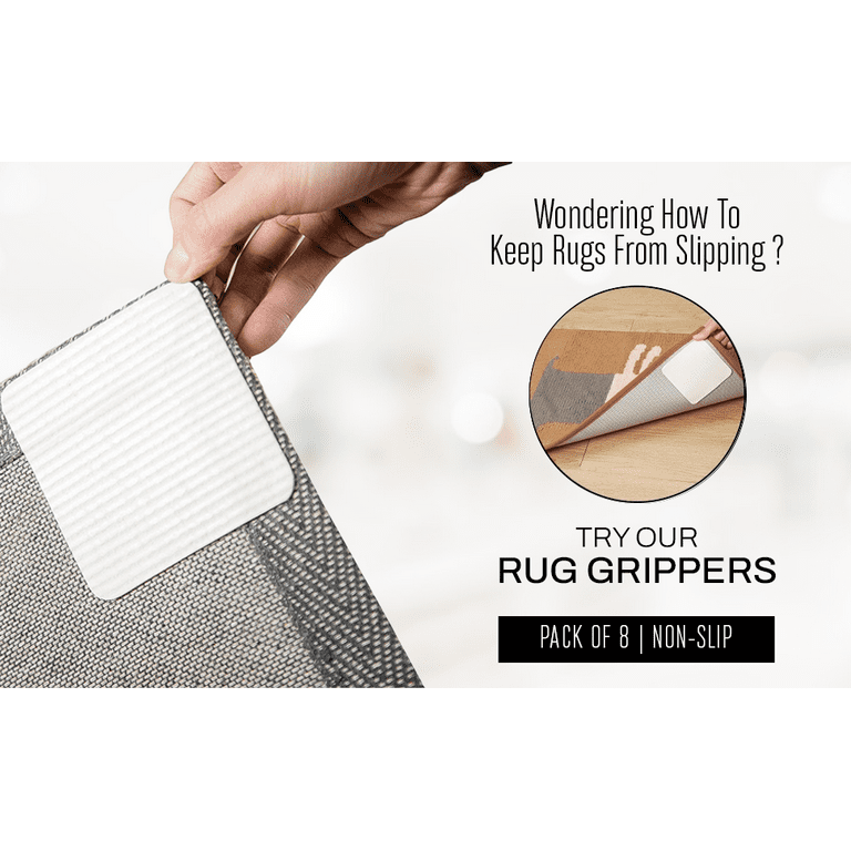 Non-slip Rug Gripper Pads - Reusable, Washable, And Easy To Peel